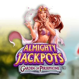 Almighty Jackpots: Garden of Persephone slot logo by Novomatic at Lolo Casino