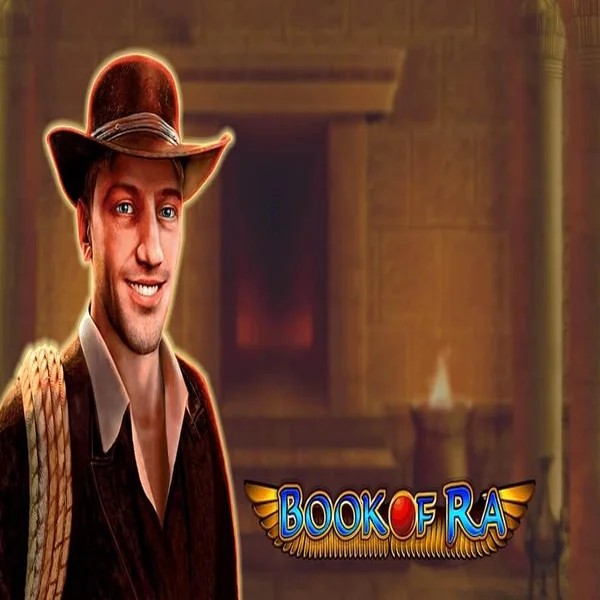 Slots logo of Book of Ra from Greentube at Lolo Casino