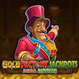 Try Gold Factory Jackpots Mega Moolah slot by Aurum Signature Studios on lolo-casino.eu – logo image