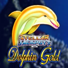 Dolphin Gold with Stellar Jackpots slot visual from Lightning Box Game available on lolo-casino.eu